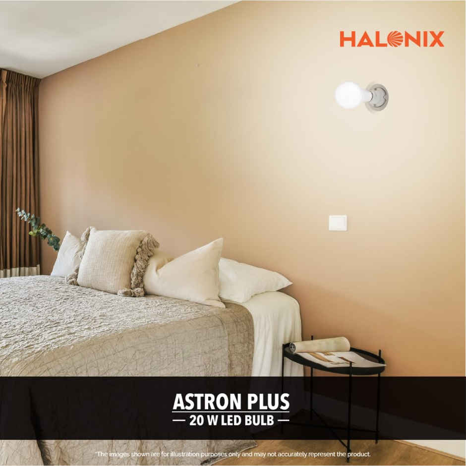 Halonix 20W High Wattage White Led Bulb | B22 Base Holder