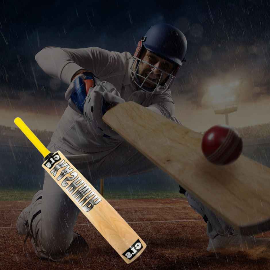 Classic Distributor Cricket Kashmir Willow Bat for Tennis Ball | Assorted Design | Full Size - No.5