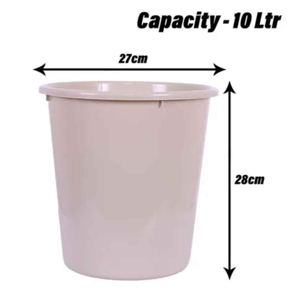 Kuber Industries Plastic Garbage Dustbin For Kitchen|Bathroom|Office|10 L|Pack of 2|Multi