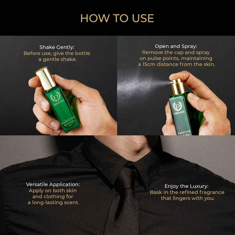 DENVER Hamilton EDP | SRK's Favorite Luxury Gift Pack Set Eau de Parfum | For Men