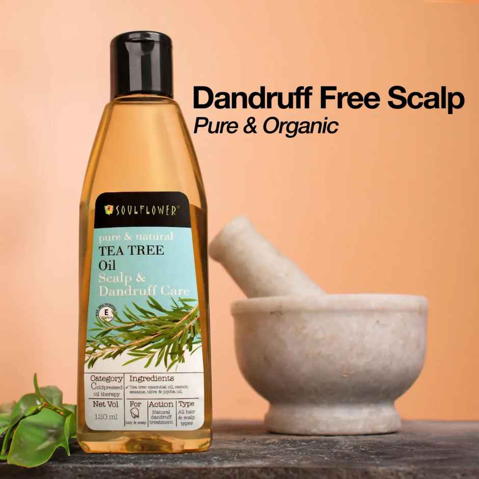 Soulflower Tea Tree Scalp and Anti Dandruff Hair Oil