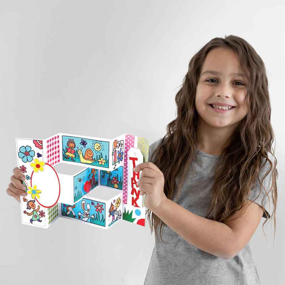 Funskool Handy Crafts Pop Up Greeting Cards, Multi Color