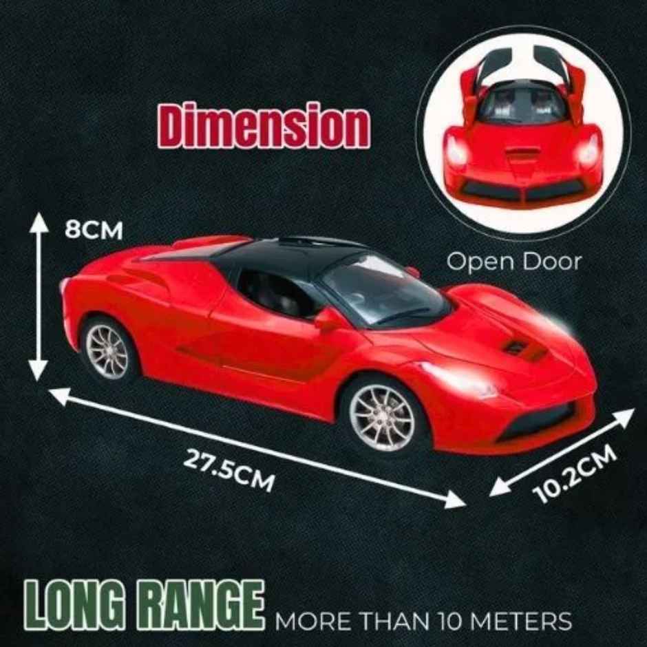 Fablue Openable Doors Remote Control Car For Kids - Speed Racing Car Toy - Assorted Colour & Design