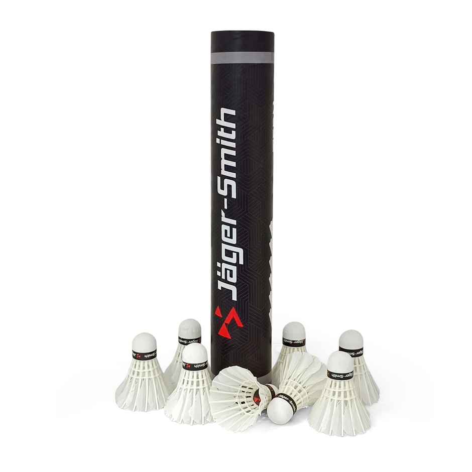 Jager-Smith Tern Pack Of 12 Feather Shuttlecock For Outdoor Badminton Sports