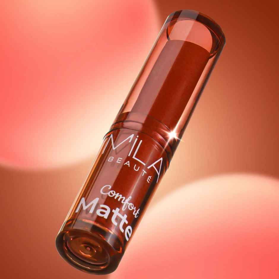 Mila Beaute Comfort Matte Lipstick | Pigmented & Long-Lasting | Choco Brownie