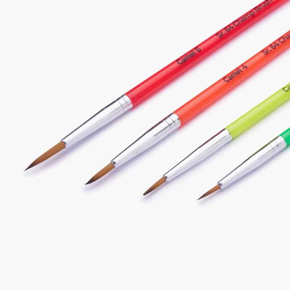 Camel Champ Round Brush Pack Of 4