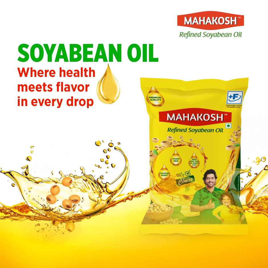 Mahakosh Refined Soyabean Oil | Pouch