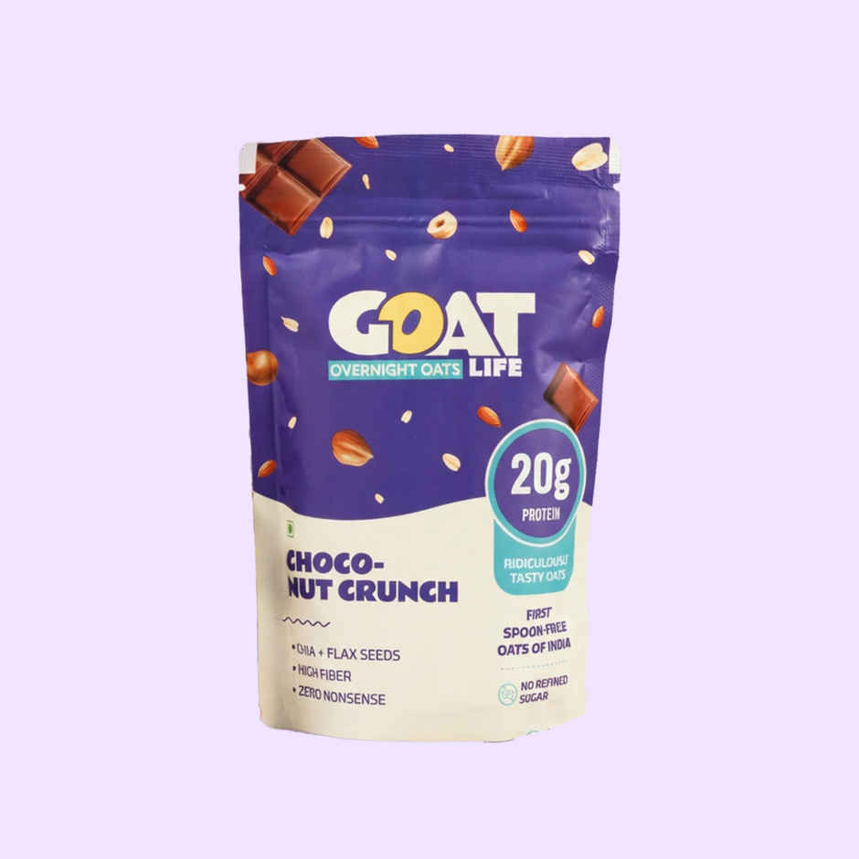GOAT Life Choco-Nut-Crunch High-Protein Overnight Oats