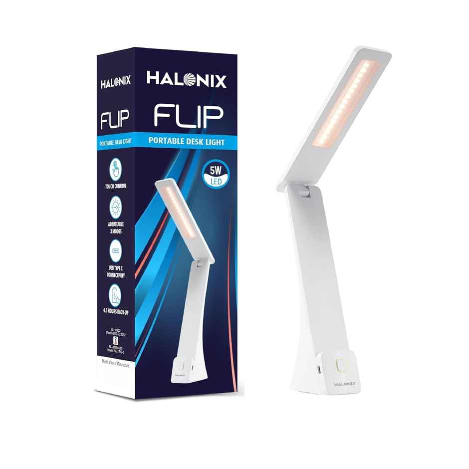 Halonix Flip 5w Table Lamp With 3 Lighting Modes.