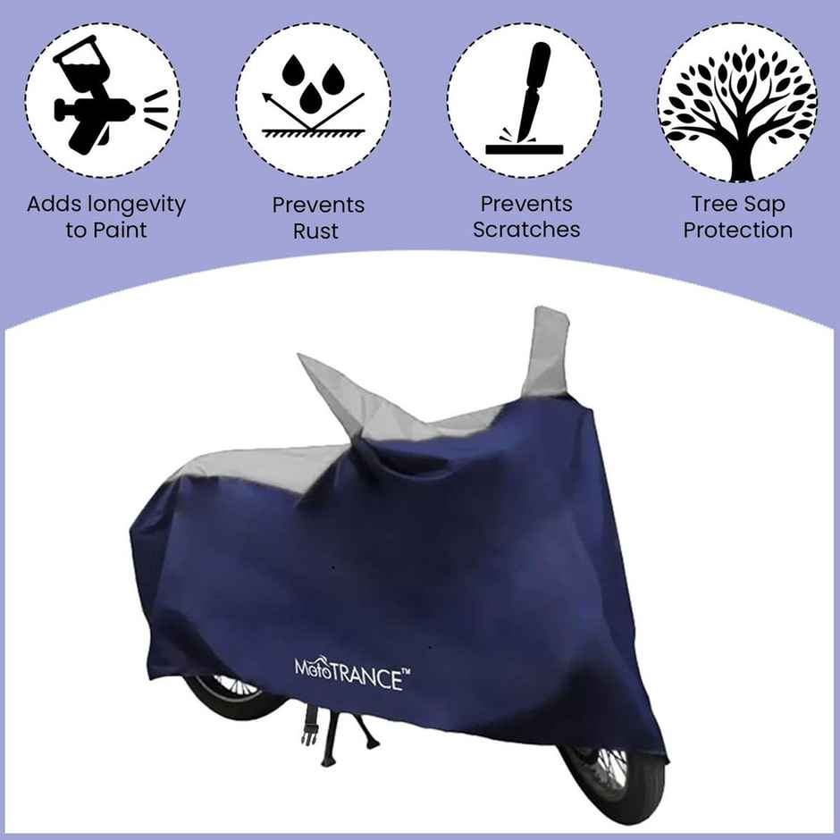 Mototrance Sporty Bike Body Cover For Universal - Blue