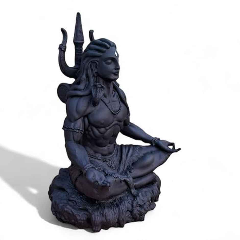 Divine Vibes Shiv Ji Black for Car Dashboard - Big