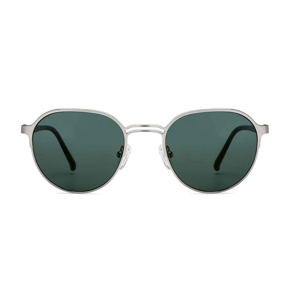 John Jacobs By Lenskart | Premium Polarized Sunglasses | Unisex | Round | Medium-133mm | Green