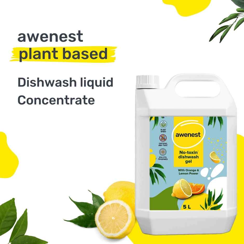 Awenest Orange and Lemon Dishwash Gel | No-toxin