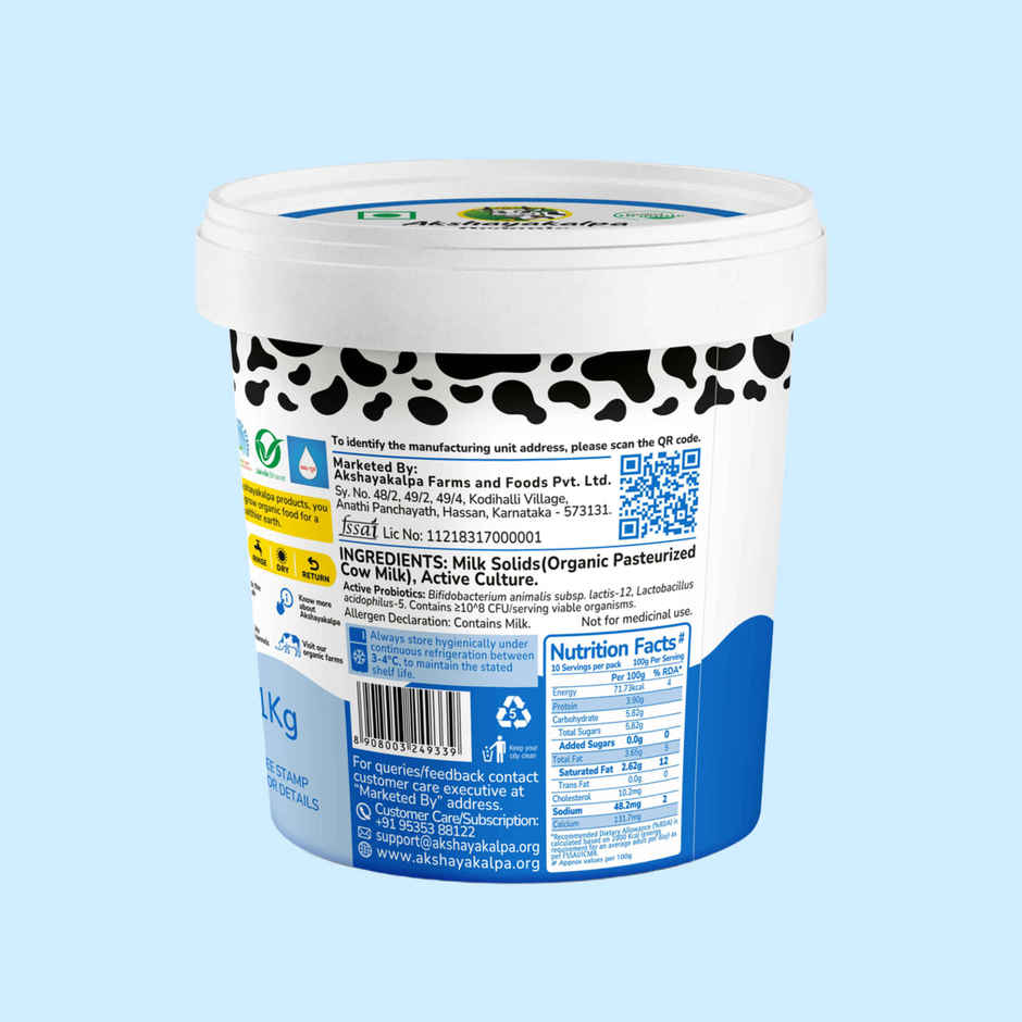 Akshayakalpa Artisanal Organic Set Curd Cup