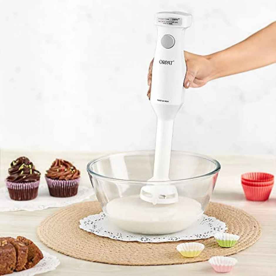 Orpat HHB-100E WOB 250-Watt Hand Blender - White
