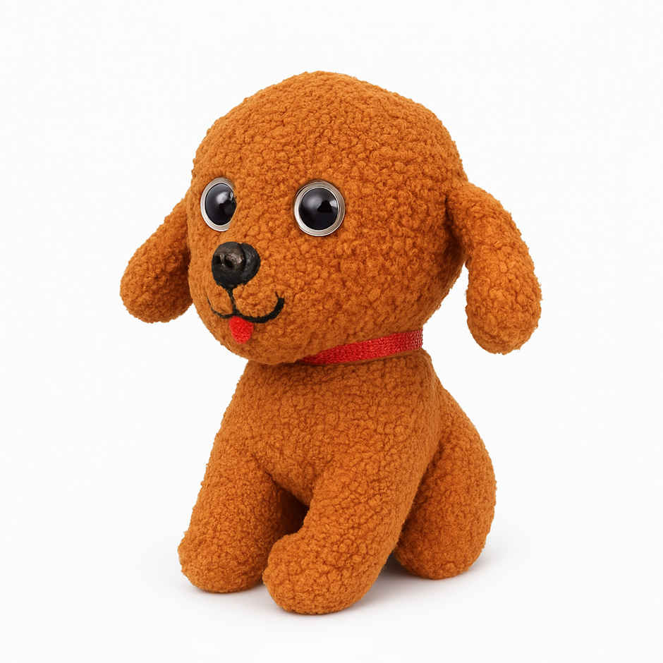 Spanker Cute Dog Soft Toy Fluffy Plush Puppy for Kids Multicolor | 23 cm