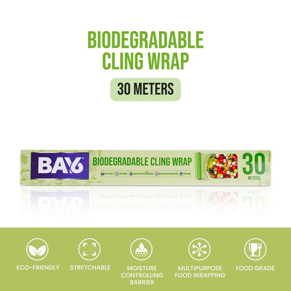 BAY6 Biodegradable Cling Wrap, 30 meters