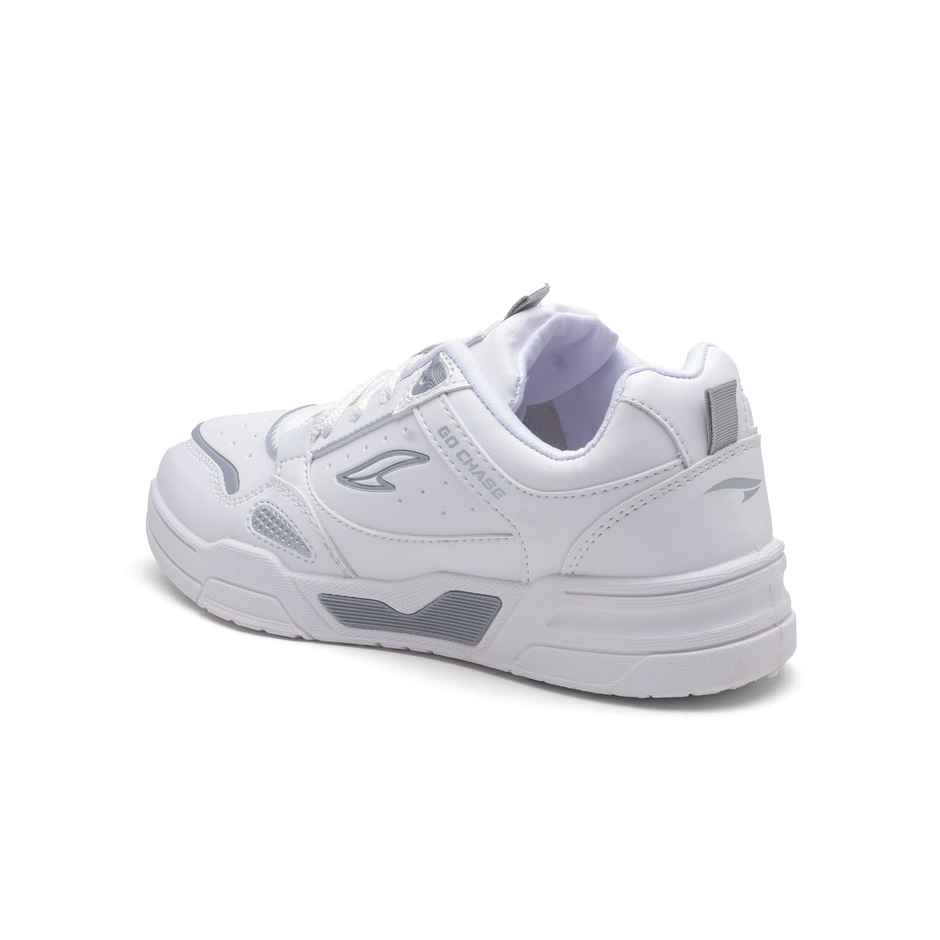 Asian Men's Casual Sneakers | Tango-01 | White and Light Grey - UK 7