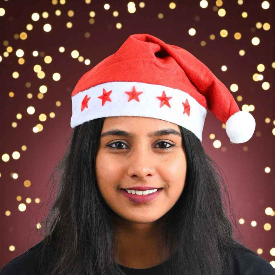 Santa Hat with Lights | Christmas Party | Picfest