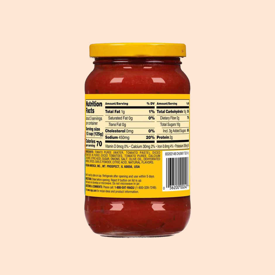 Ragu Tomato Garlic & Onion Pasta Sauce (S)