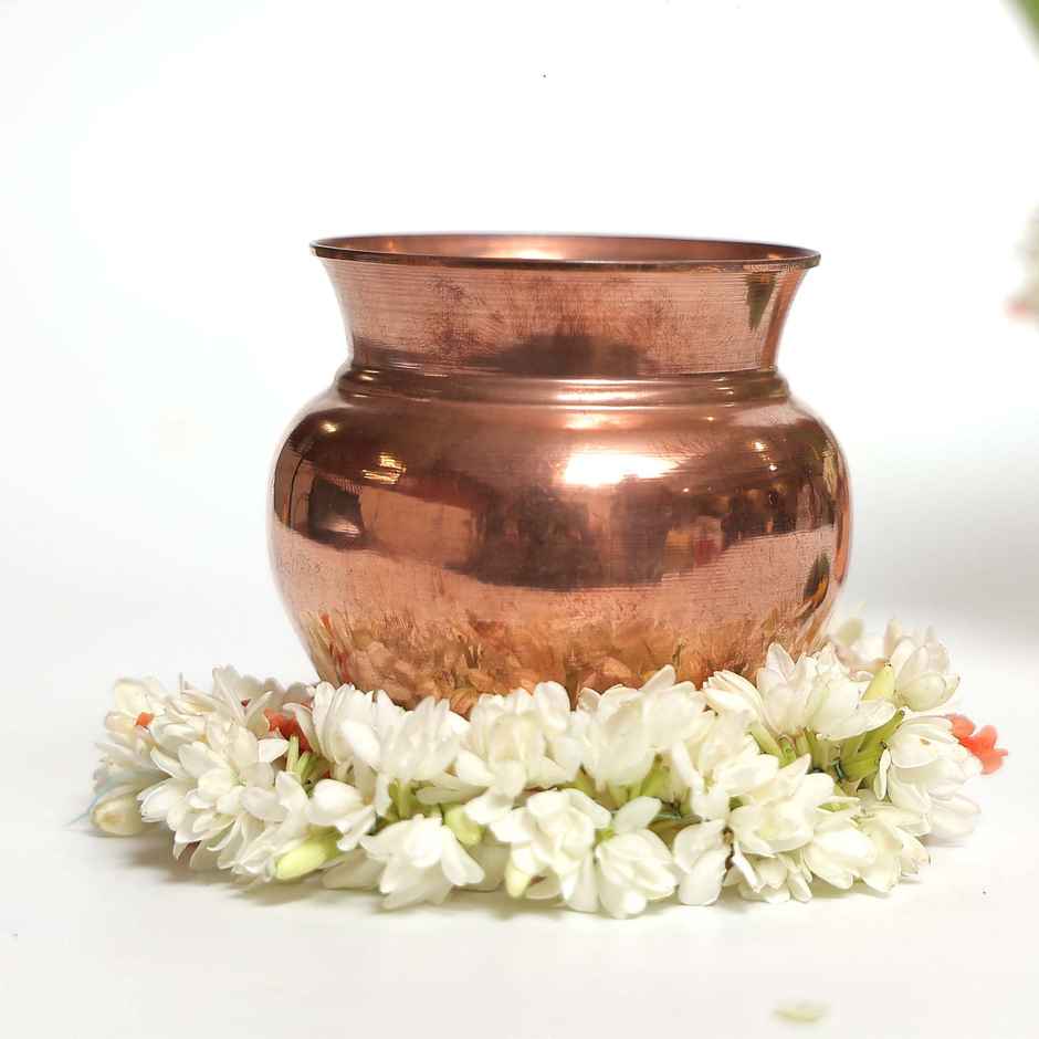 Copper Kalash For Pooja | 300 ml | Svasti
