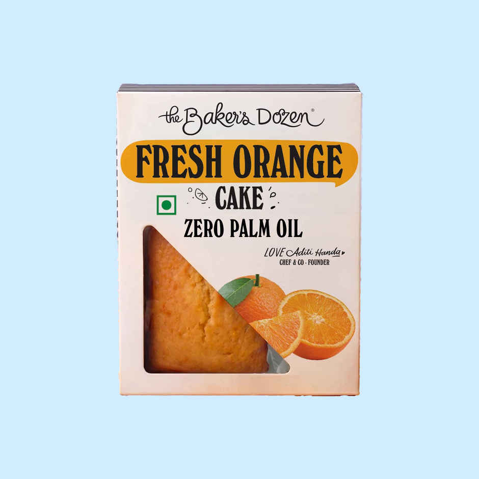 The Baker's Dozen Fresh Orange Cake | Eggless Cake | Tea Cake | Made With Fresh Orange Juice