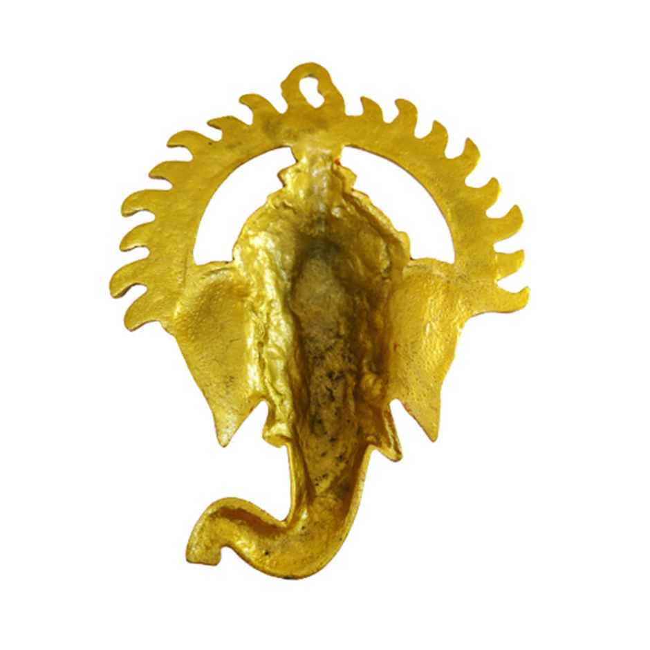 Ganesh Ji with Surya Mukut Wall Hanging Multicoloured | Devnidhi