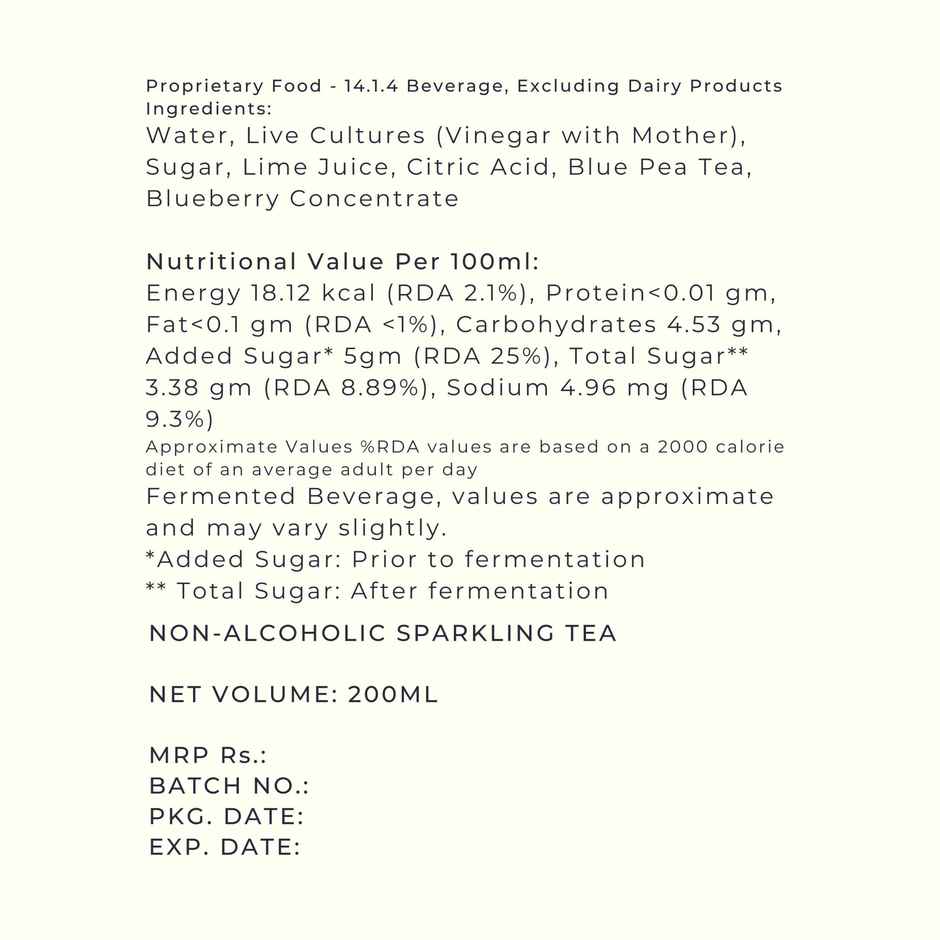 Mossant Blueberry Lemonade Kombucha