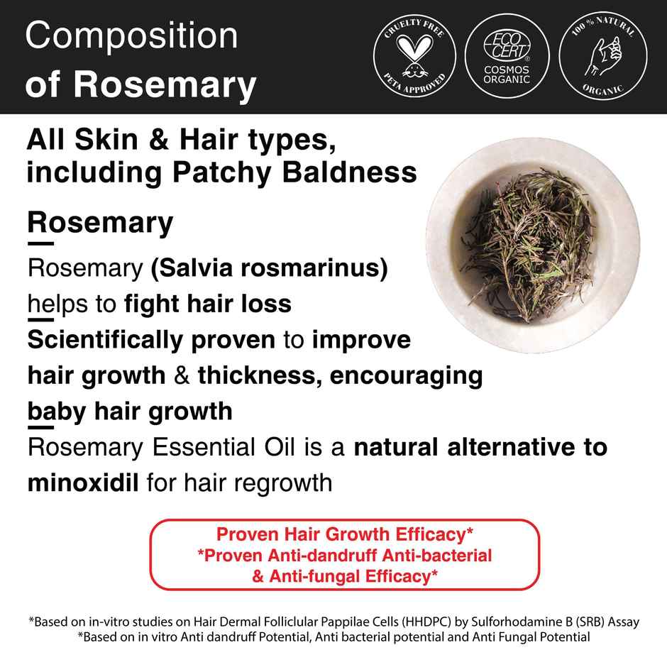 Soulflower Rosemary Essential Oil For Hair Growth