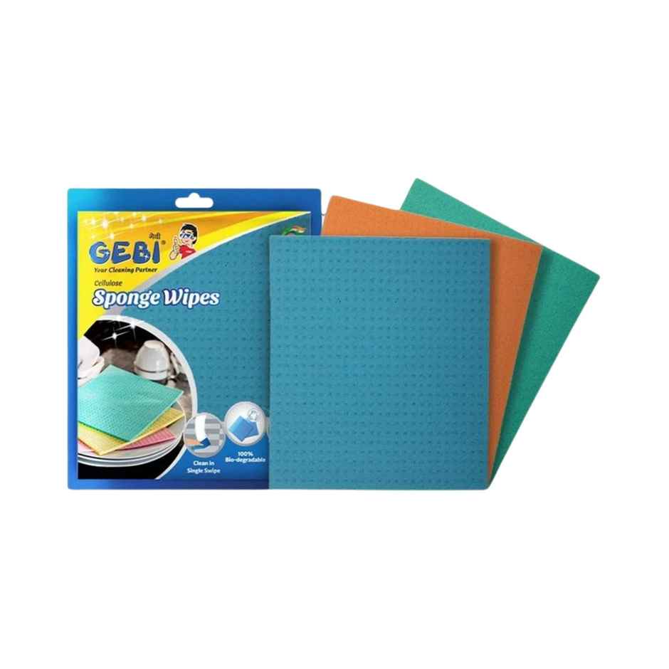 Gebi Cellulose Sponge Wipes | 3 Pack
