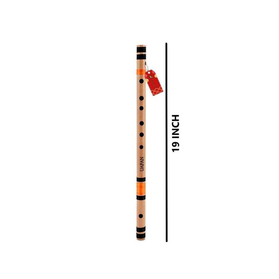 Uapan C Natural Bamboo Bansuri Flutes Bansuri Right Handed Middle 19 Inch
