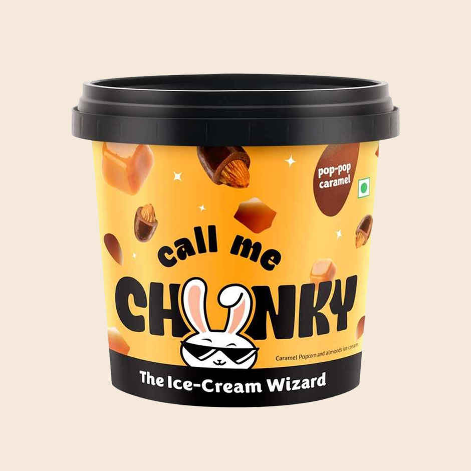 Call Me Chunky Pop Pop Caramel Ice Cream Mini Tub