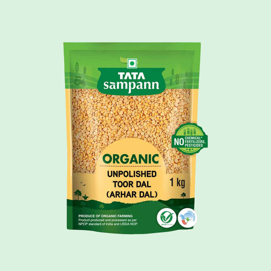 Tata Sampann Organic Unpolished Toor Dal (Arhar Dal)