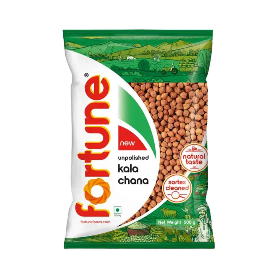 Fortune Unpolished Kala Chana Whole