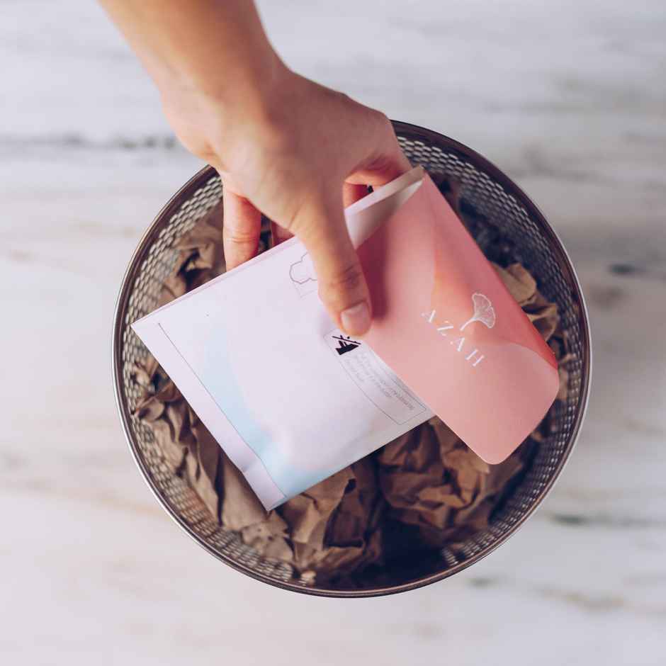 Azah Rash-Free Sanitary Pads (Box of 30 Pads : All XL - with Disposable bags)