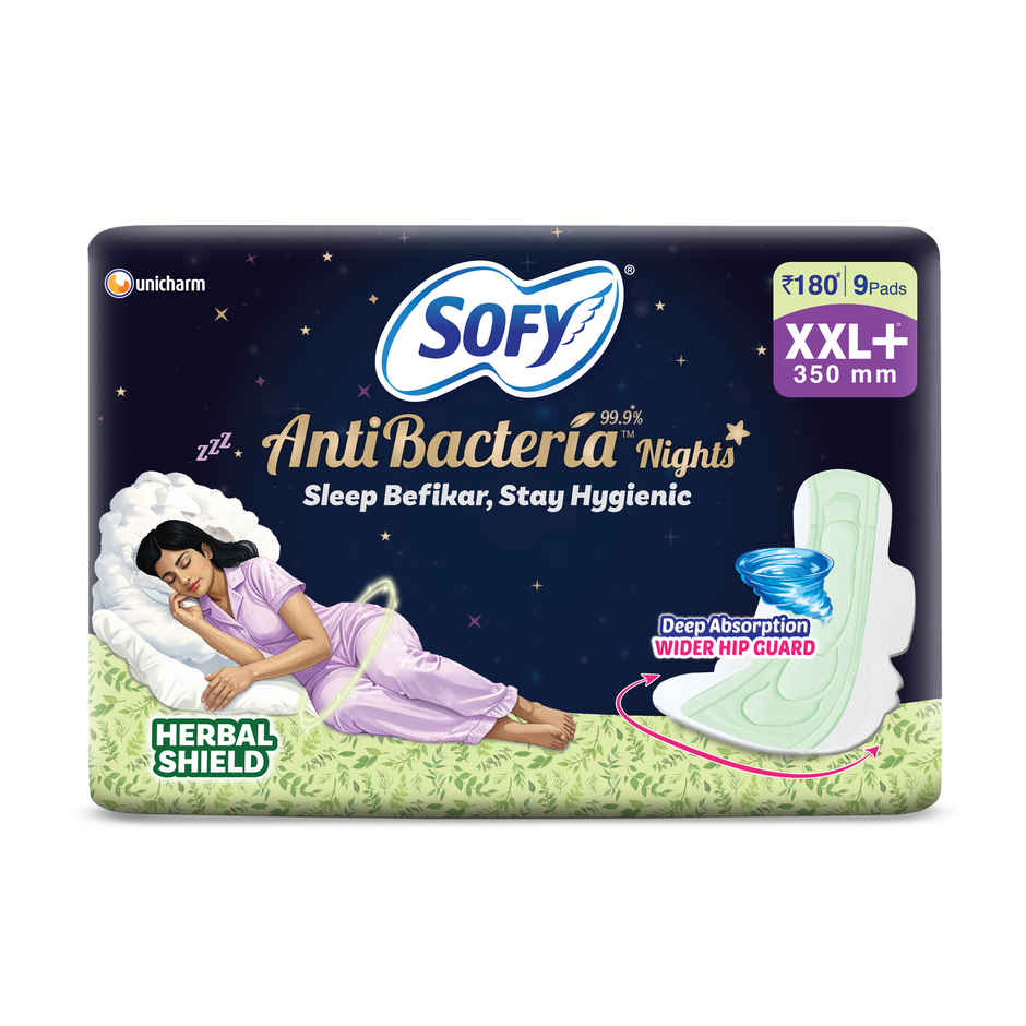 Sofy Women Anti Bacteria Night Sanitary Pads XXL+