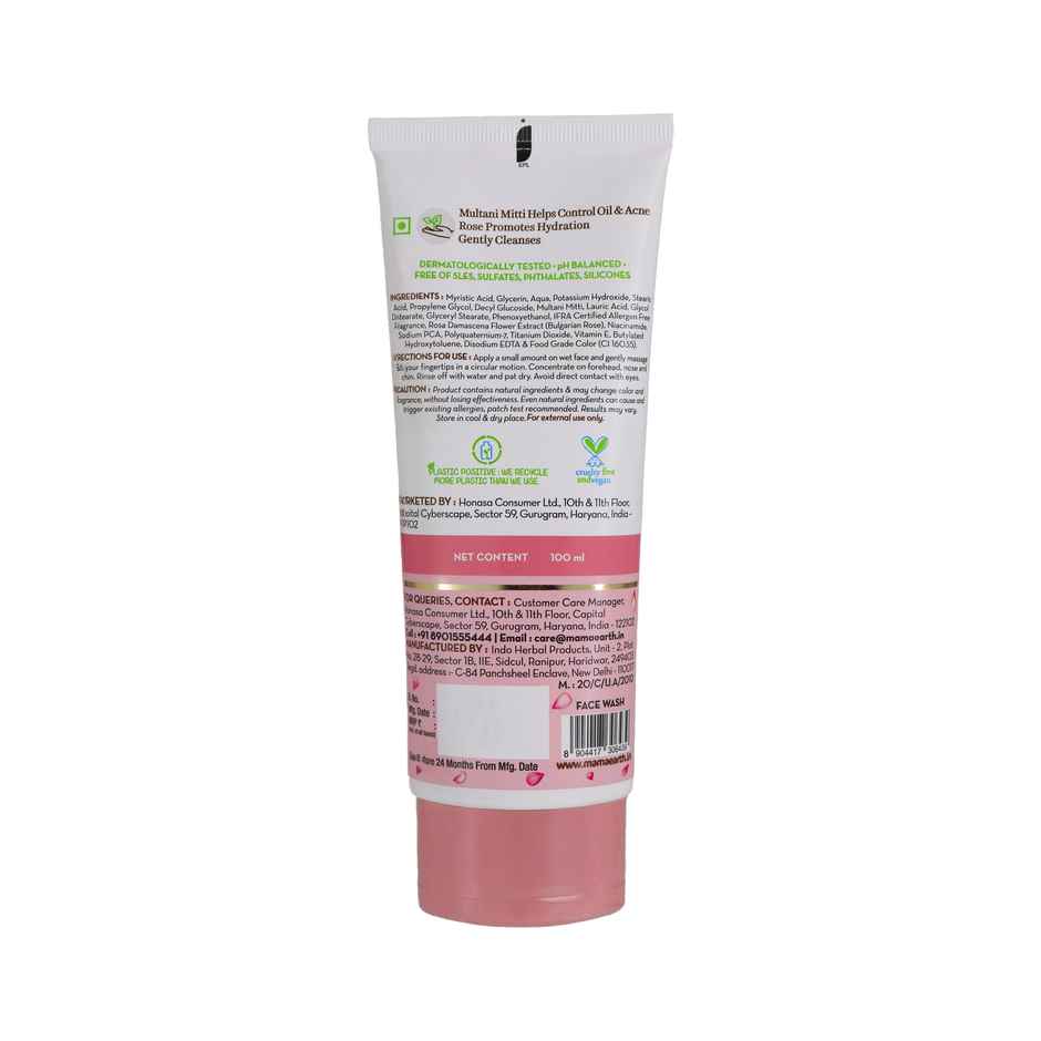 Mamaearth Multani Mitti Face Wash With Multani Mitti & Bulgarian Rose