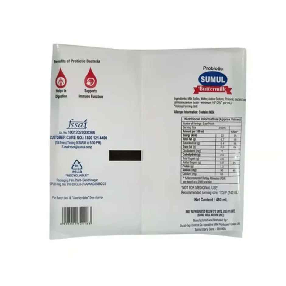 Sumul Dairy Probiotic Plain Buttermilk Combo  