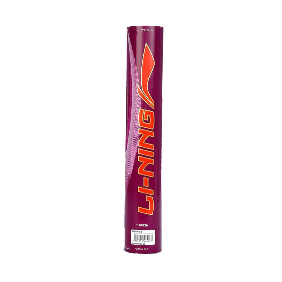 Li-Ning Champ Feather Badminton Shuttlecock | Pack of 12 | Speed 76 | White