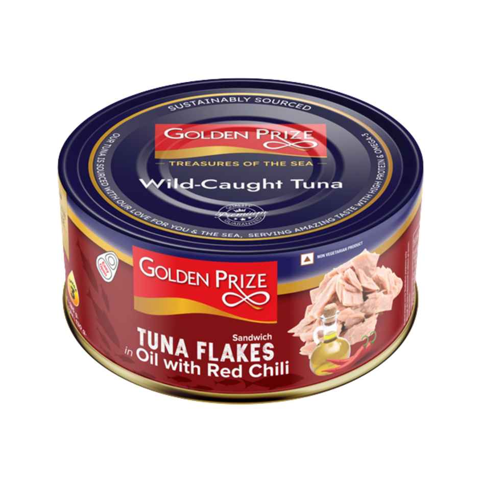 Golden Prize Tuna Sandwich Flakes In Oil With Red Chili