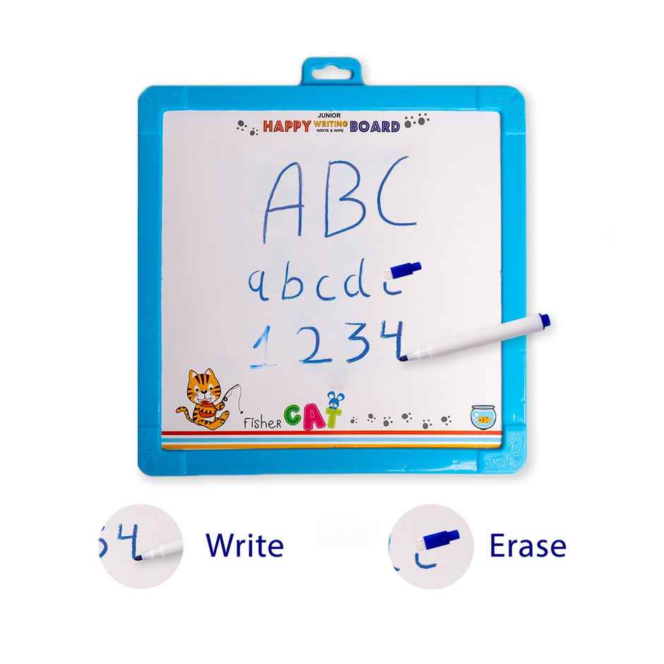 Ratna's Happy Writing Board Junior| 1 Board, 1 Marker, 1 Eraser | Assorted