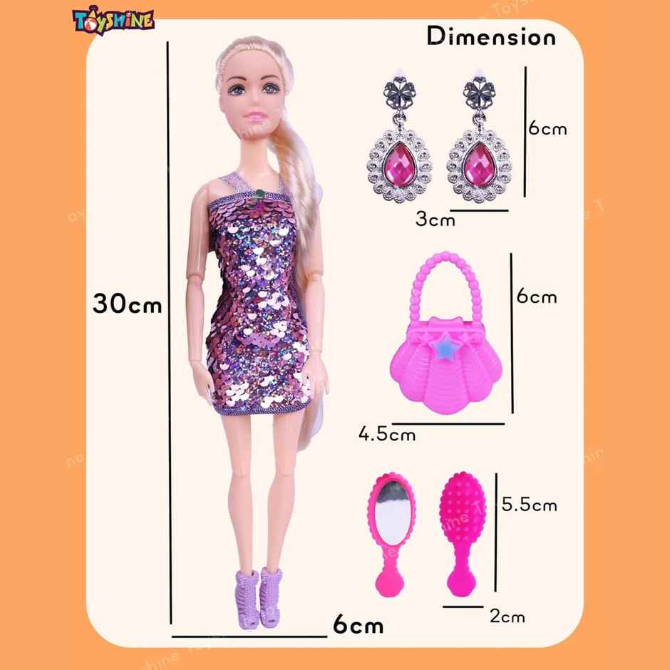 Toyshine Cute Alia Doll With Fuse Beads Accessory Creation Set And Storage Box - Assorted