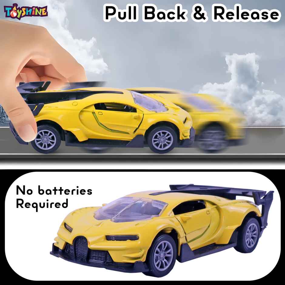 Toyshine 1:32 Scale Die Cast Sports Model Vehicle Toy Car With Pull Back - Assorted