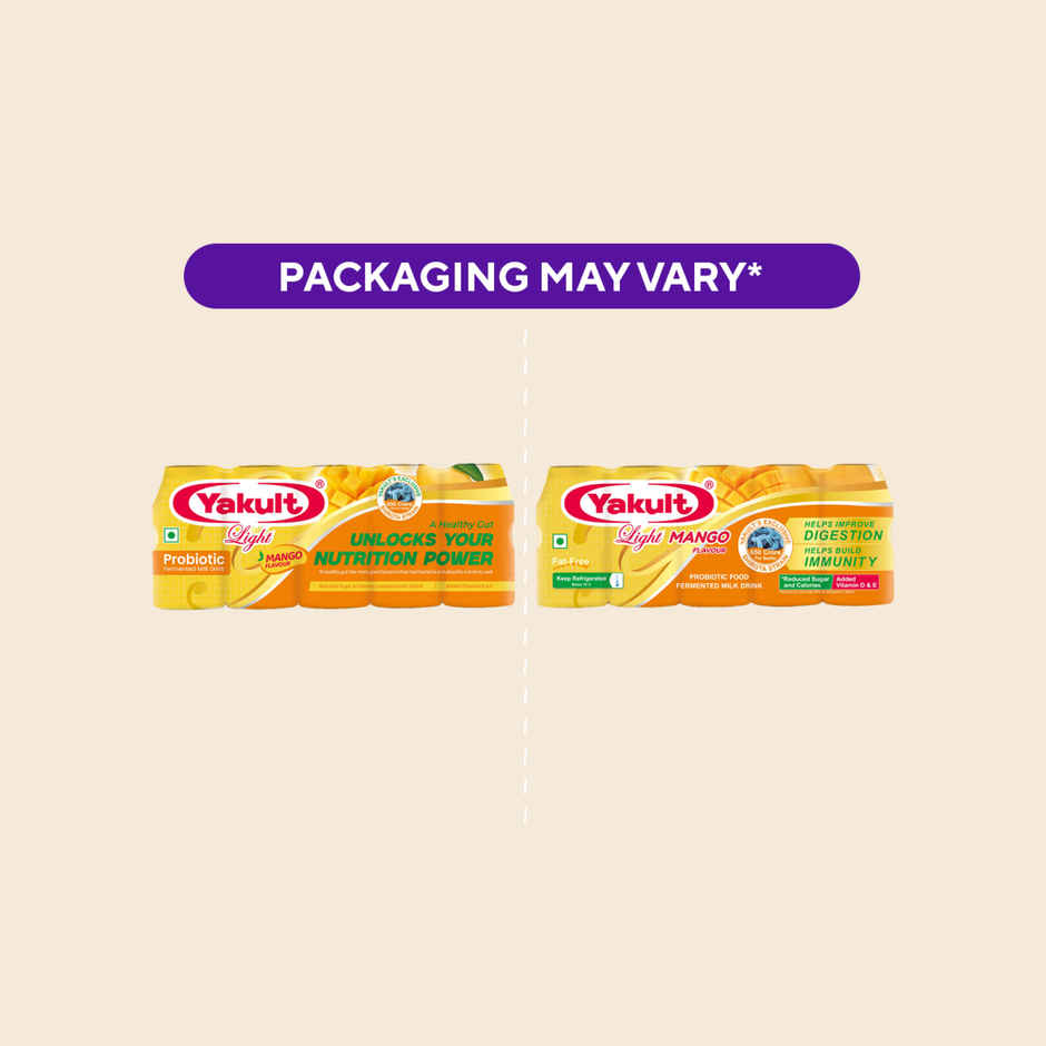 Yakult Light Mango Probiotic Fermented Milk Drink