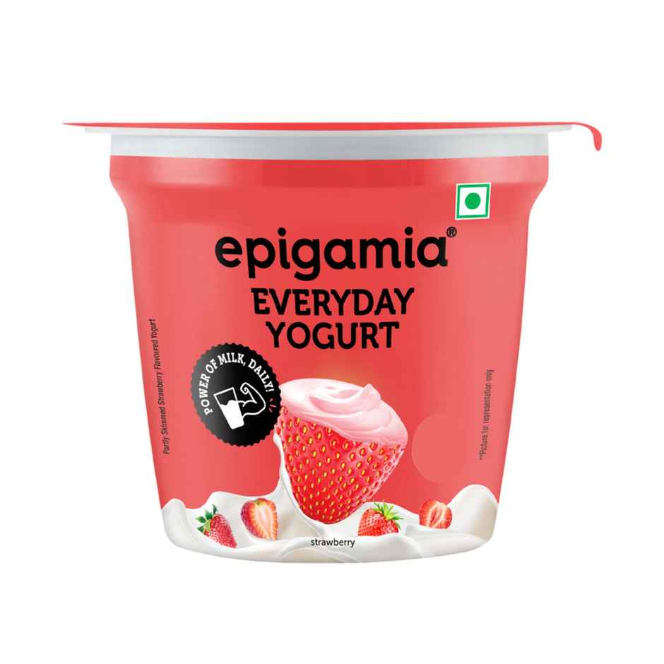 Epigamia Strawberry Flavoured Yogurt Combo