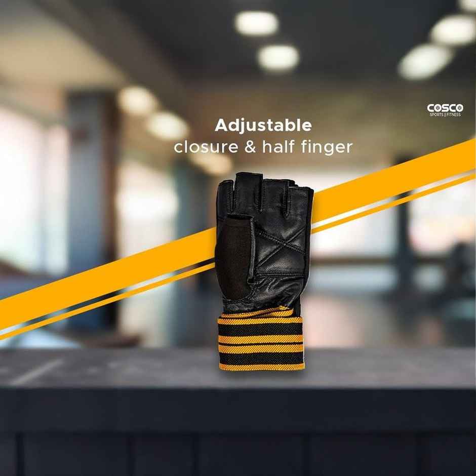 Cosco Gym Gloves - Hunk Large, 2 Pieces Made in India