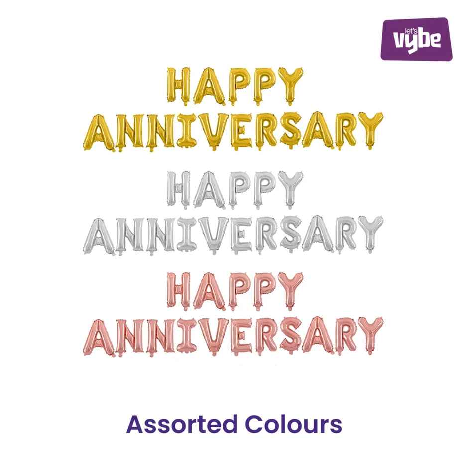 Happy Anniversary Foil Balloon | Let's Vybe