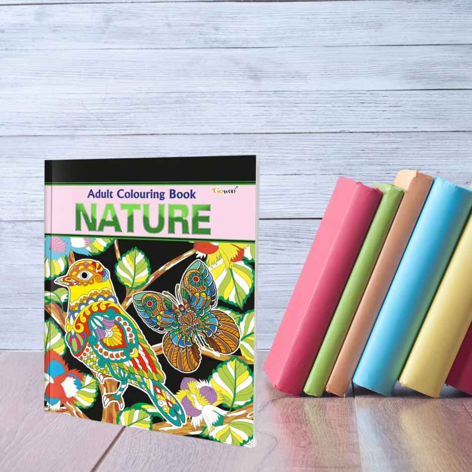 Nature - Adult Colouring Book - Mindful Art Coloring | Coloring Book for Adults | Art Therapy Book