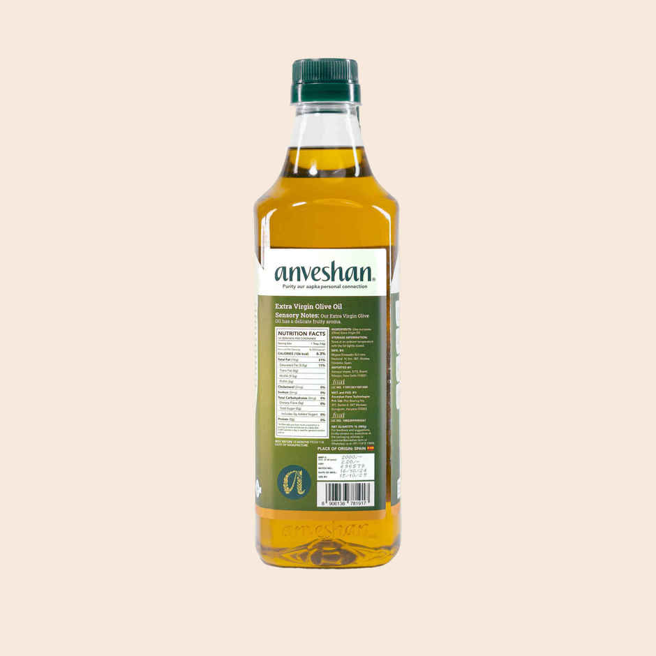 Anveshan Extra Virgin Olive Oil | Pet Bottle | Cold Pressed Extraction