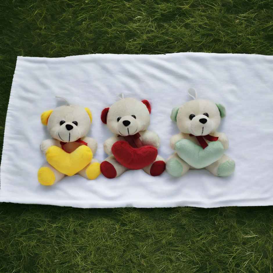 Tomuncle Romantic Teddy with Heart (Colour May Vary)